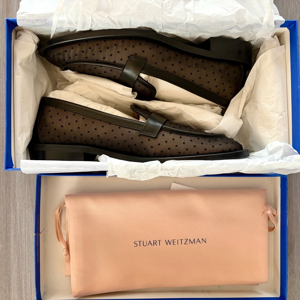 Stuart Weitzman Palmer Sleek Loafer - Black - Picture 3 of 8